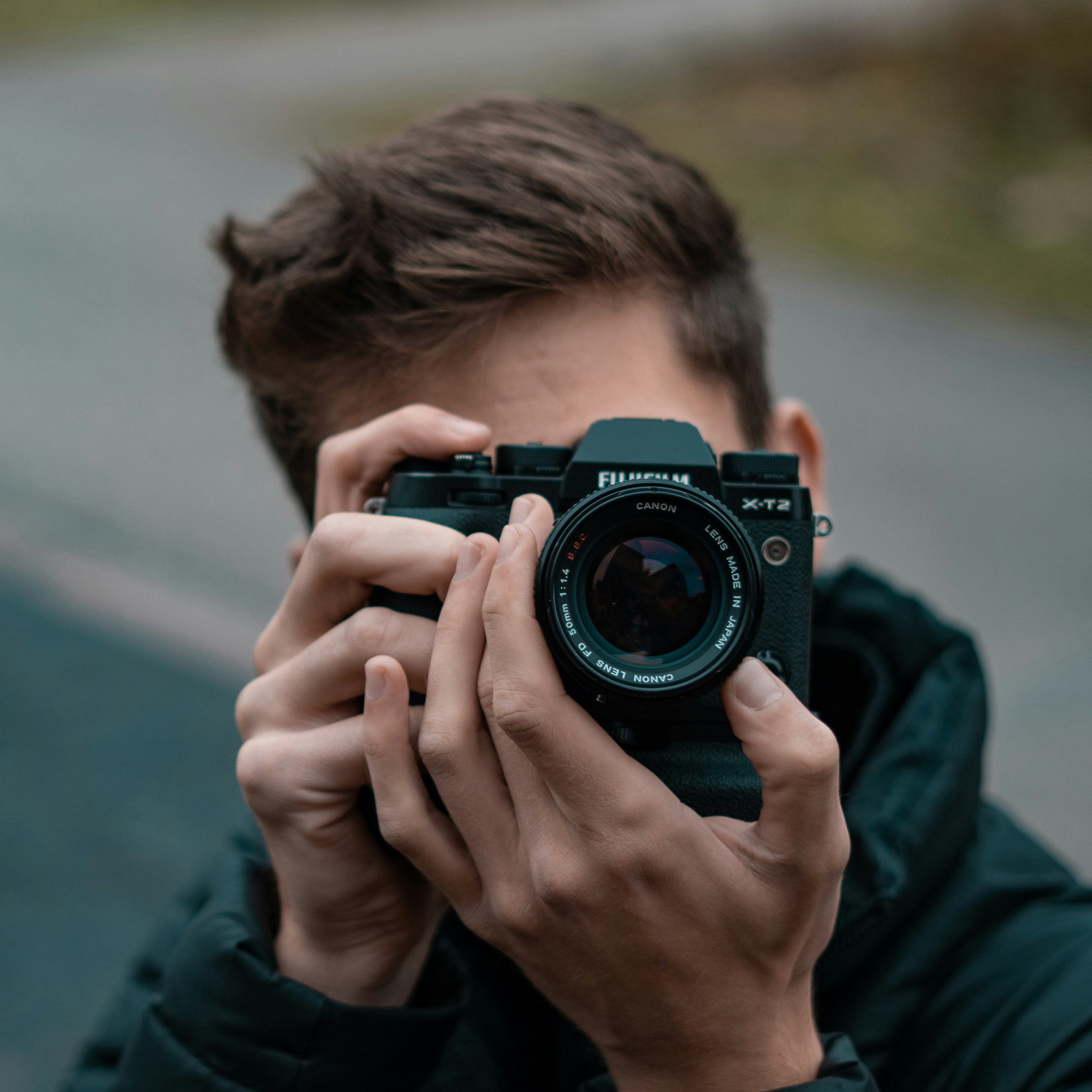 Fotograf Max bei der Arbeit